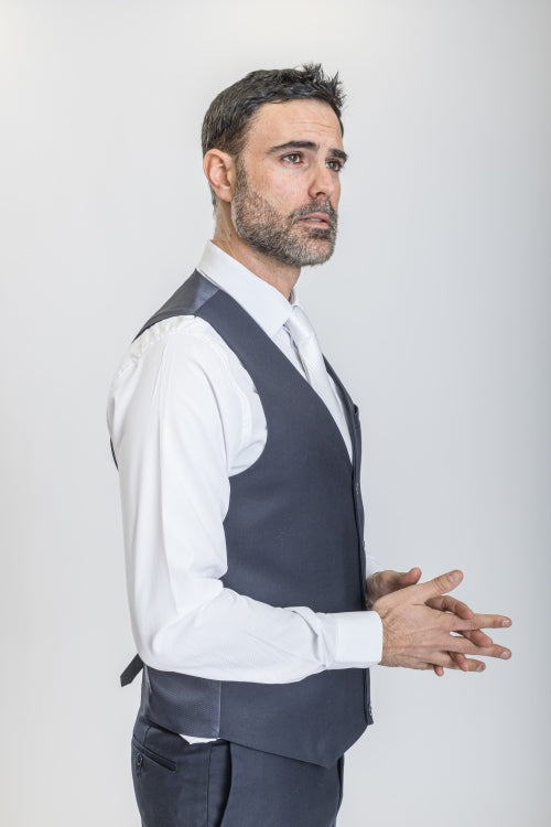 Caravelli Suit - Designer Caravelli Jacket and Pants in Color Solid Navy