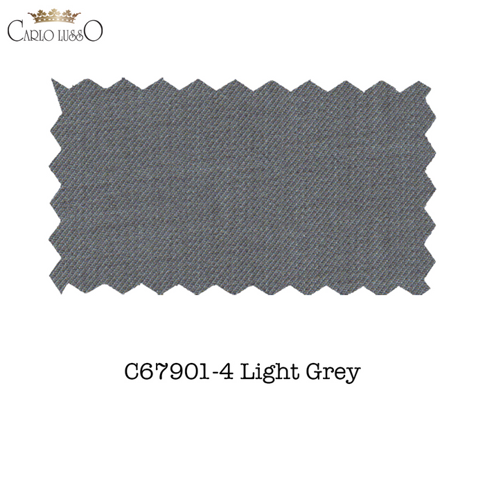 Carlo Lusso Medium Gray Two-button Poly Blend Suit
