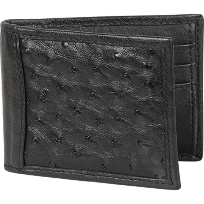 Cartera Avestruz Black Ostrich Wallet