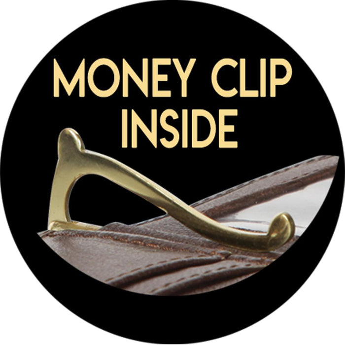 Cartera Avestruz en Piel Café Diseño Láser