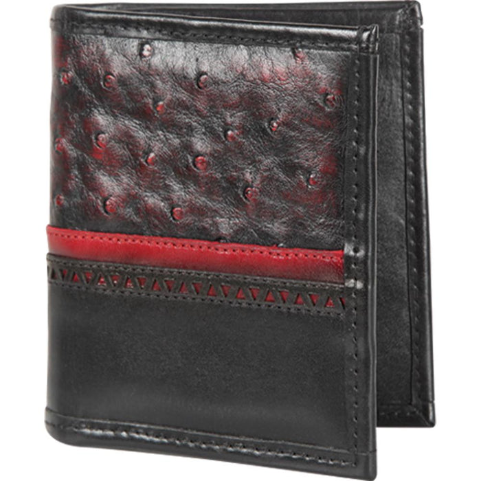 Cartera Avestruz CA60318 Hombre Piel Original