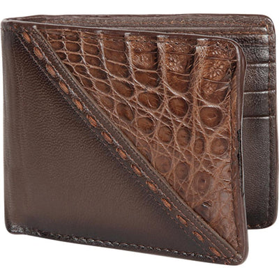 Cartera Caiman Embroidered Leather Wallet