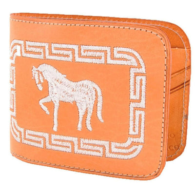 Cartera Cuero Bordada Handbag