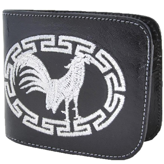 Cartera Cuero Bordada: Mexican Craft, Black Leather