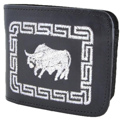 Cartera Cuero Bordada by Parahombreusa