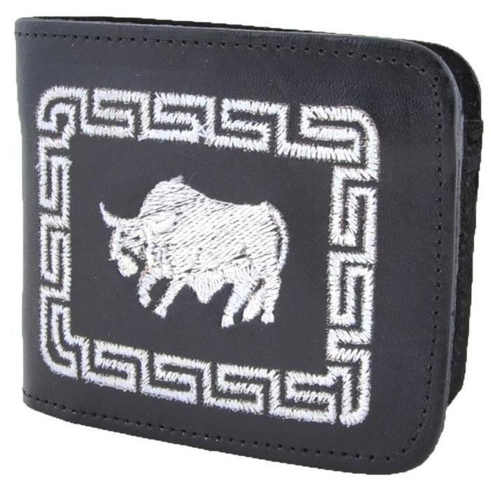 Cartera Cuero Bordada by Parahombreusa