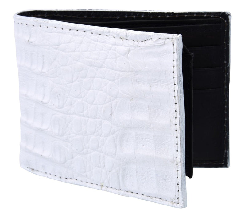 Cartera de Cocodrilo Original Blanco White Diamonds Boots