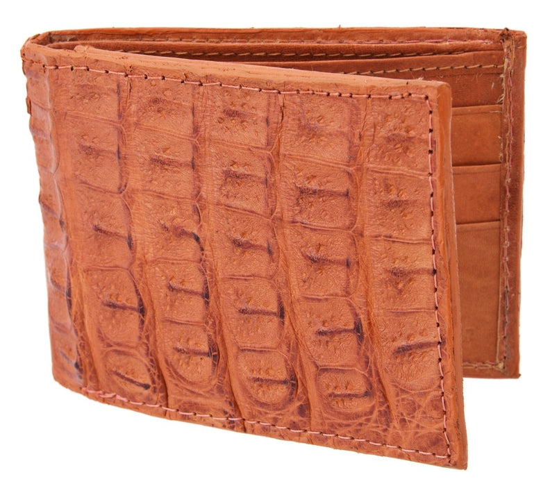 Cartera de Cocodrilo Original Cognac White Diamonds