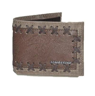 Cartera de Cuero Bordada Tombstone Arena