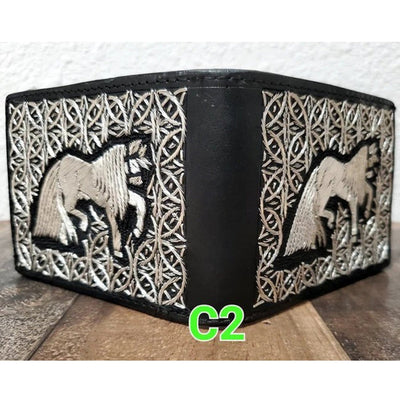 Cartera de Hilo de Plata Mil Aros con Caballo