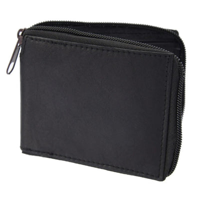 Cartera de Piel con Cierre para Hombre