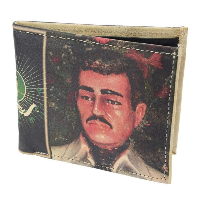 Cartera de Piel con Impresión de Billete