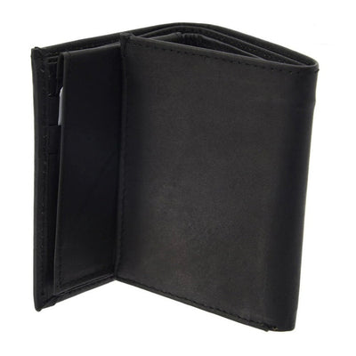 Cartera de Piel Negra Hecha en México