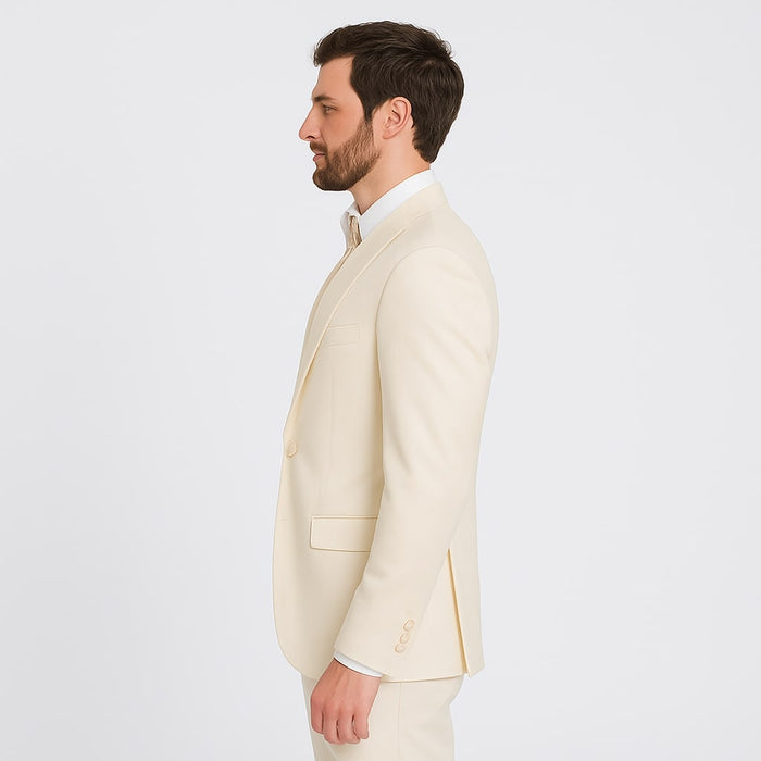 Champagne Satin Tuxedo Set - 4-Piece Formalwear
