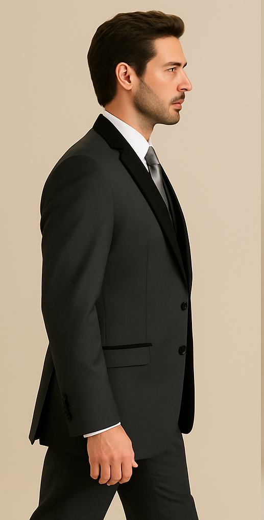 charcoal-grey-tuxedo-with-black-velvet-lapel-vested-wedding-suit-gray-tux-for-groom