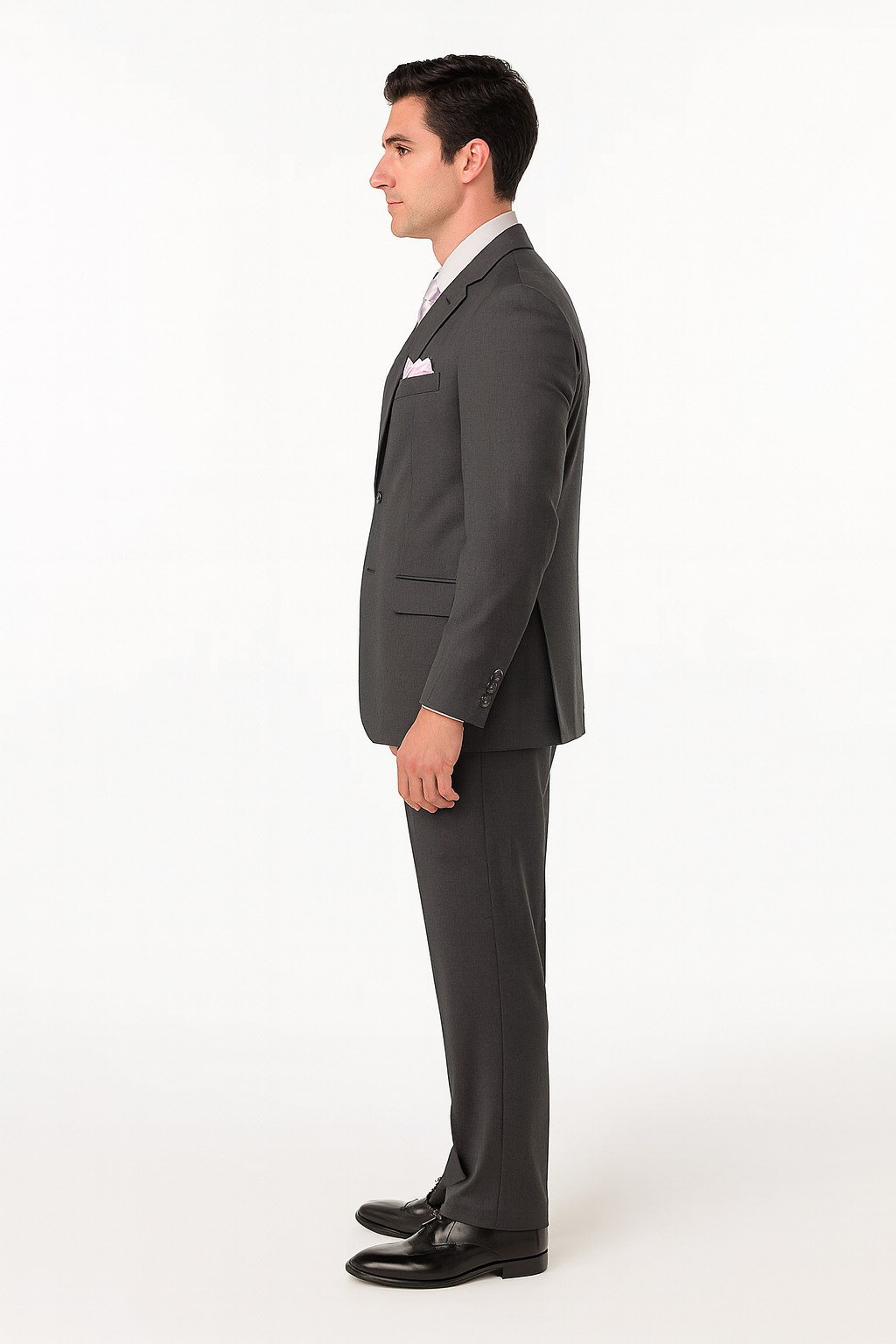 Cheap Plus Size Suits For Men - Big and Tall Suit For Big Guys Dark Gray