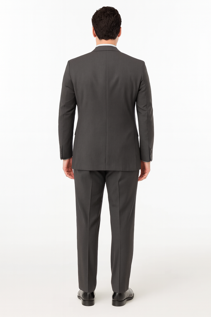 Cheap Plus Size Suits For Men - Big and Tall Suit For Big Guys Dark Gray