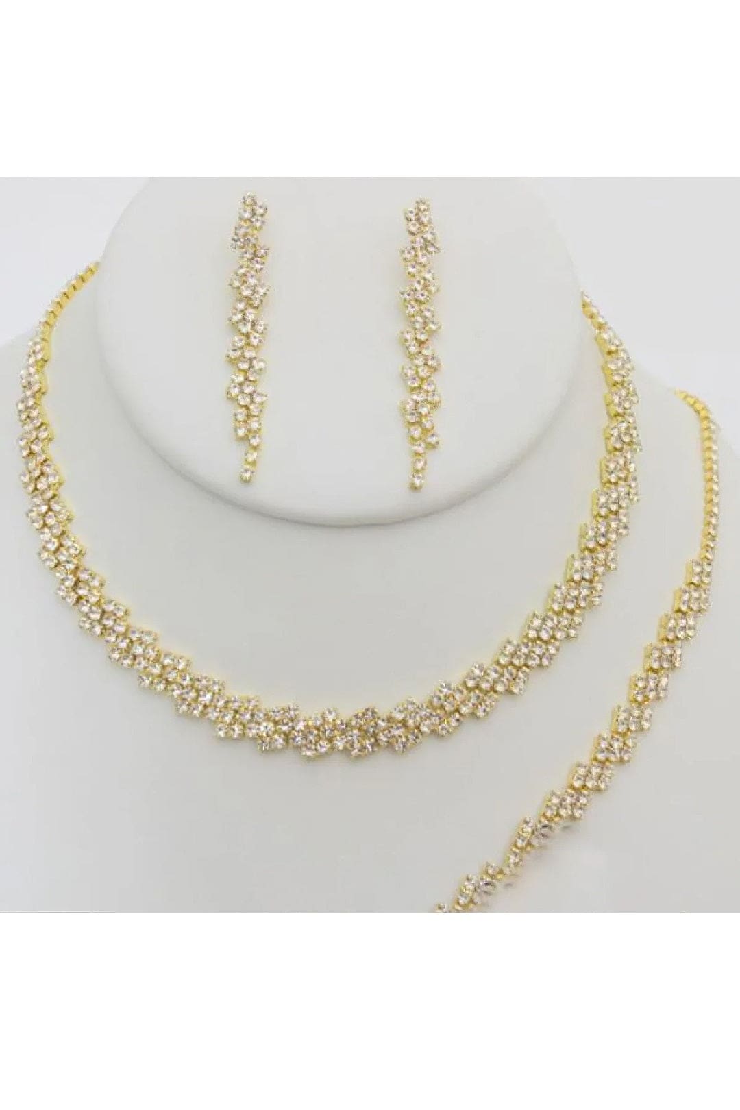 Christina Collection S-20665 Jewelry Set Necklace Bracelet Earrings