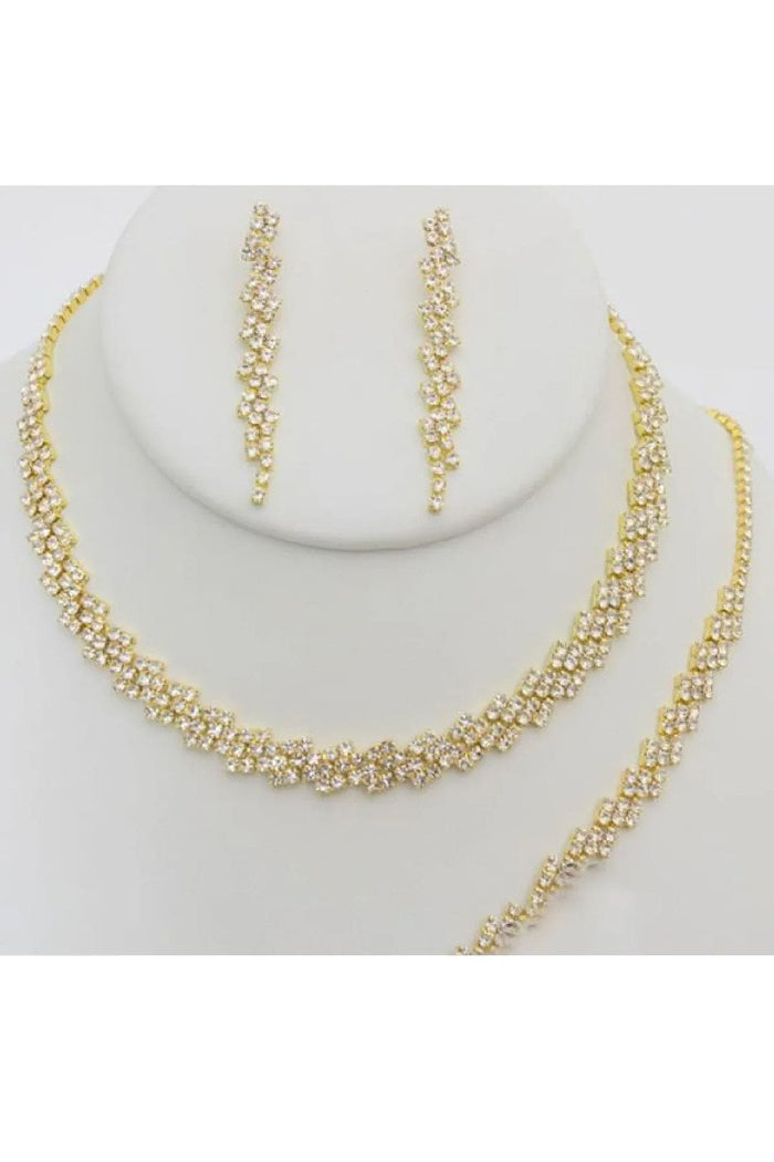 Christina Collection S-20665 Jewelry Set Necklace Bracelet Earrings
