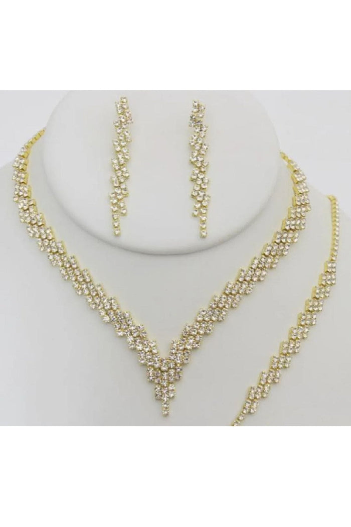 Christina Collection S-20666 Jewelry Set Necklace Bracelet Earrings