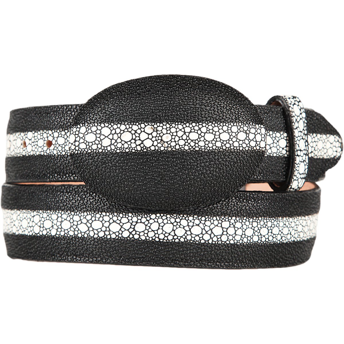 Stingray Imitation Pearl Belt Black 8C111405