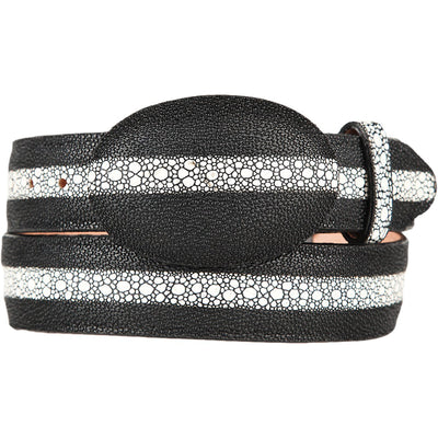 Stingray Imitation Pearl Belt Black 8C111405