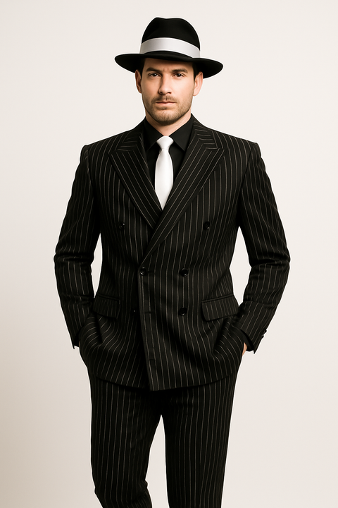 classic-gangster-jet-black-white-pinstripe