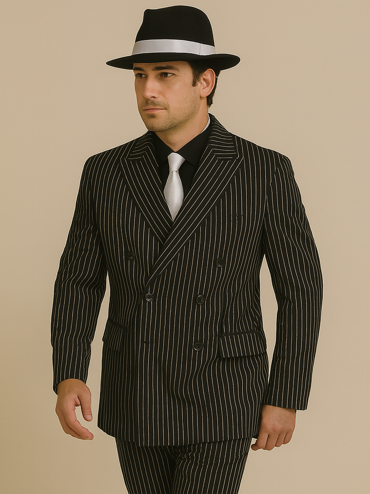 classic-gangster-jet-black-white-pinstripe