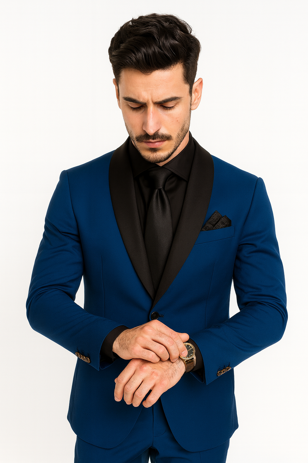 Cobalt Blue Tuxedo Suit