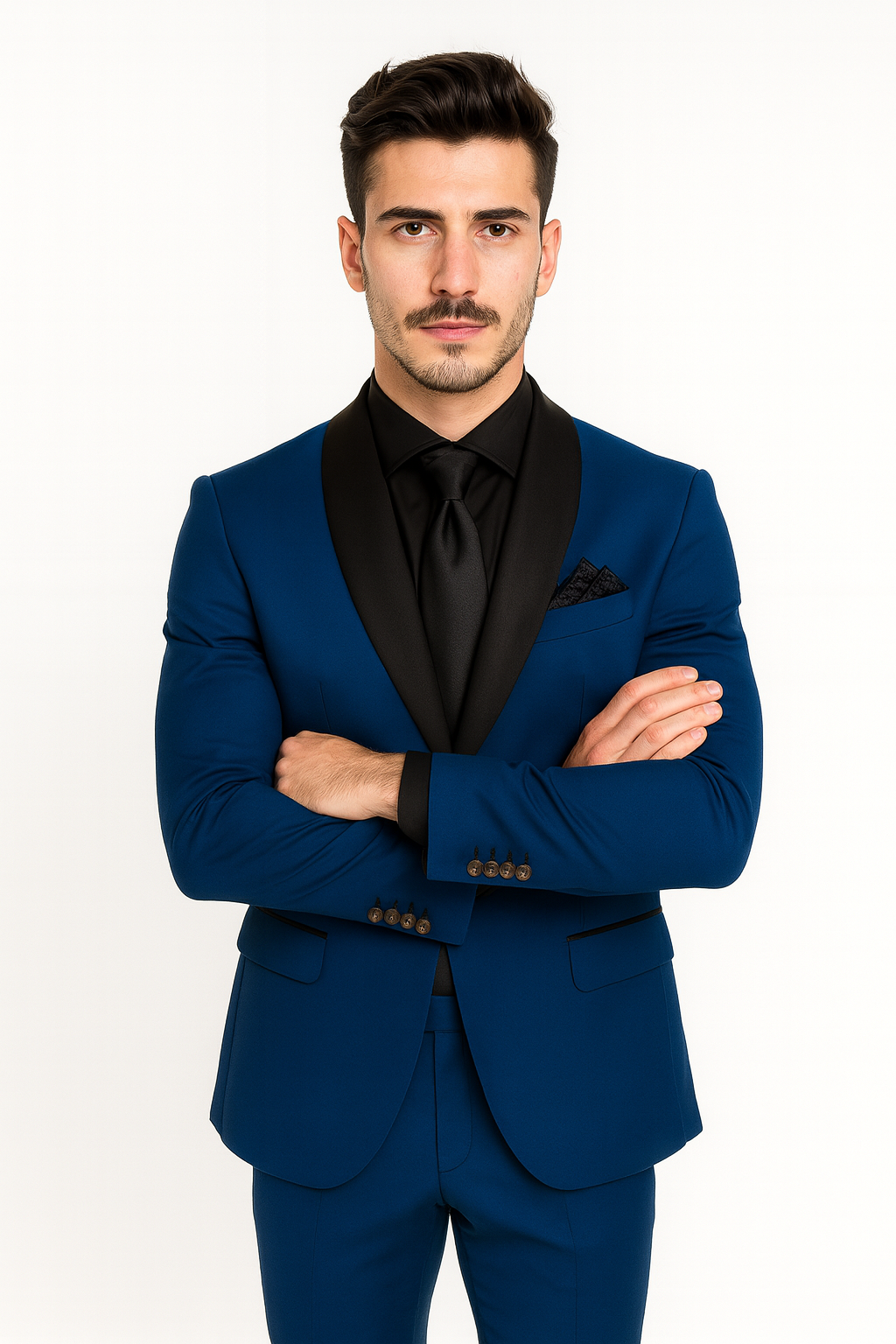Cobalt Blue Tuxedo Suit