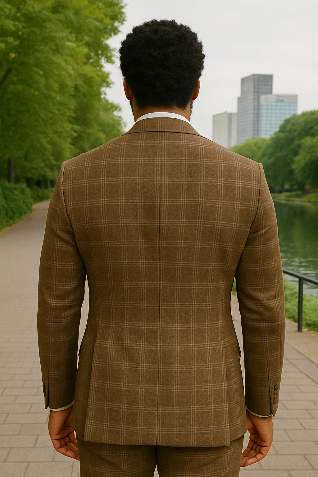 Modern Fit Italian Wool Three Piece Suit