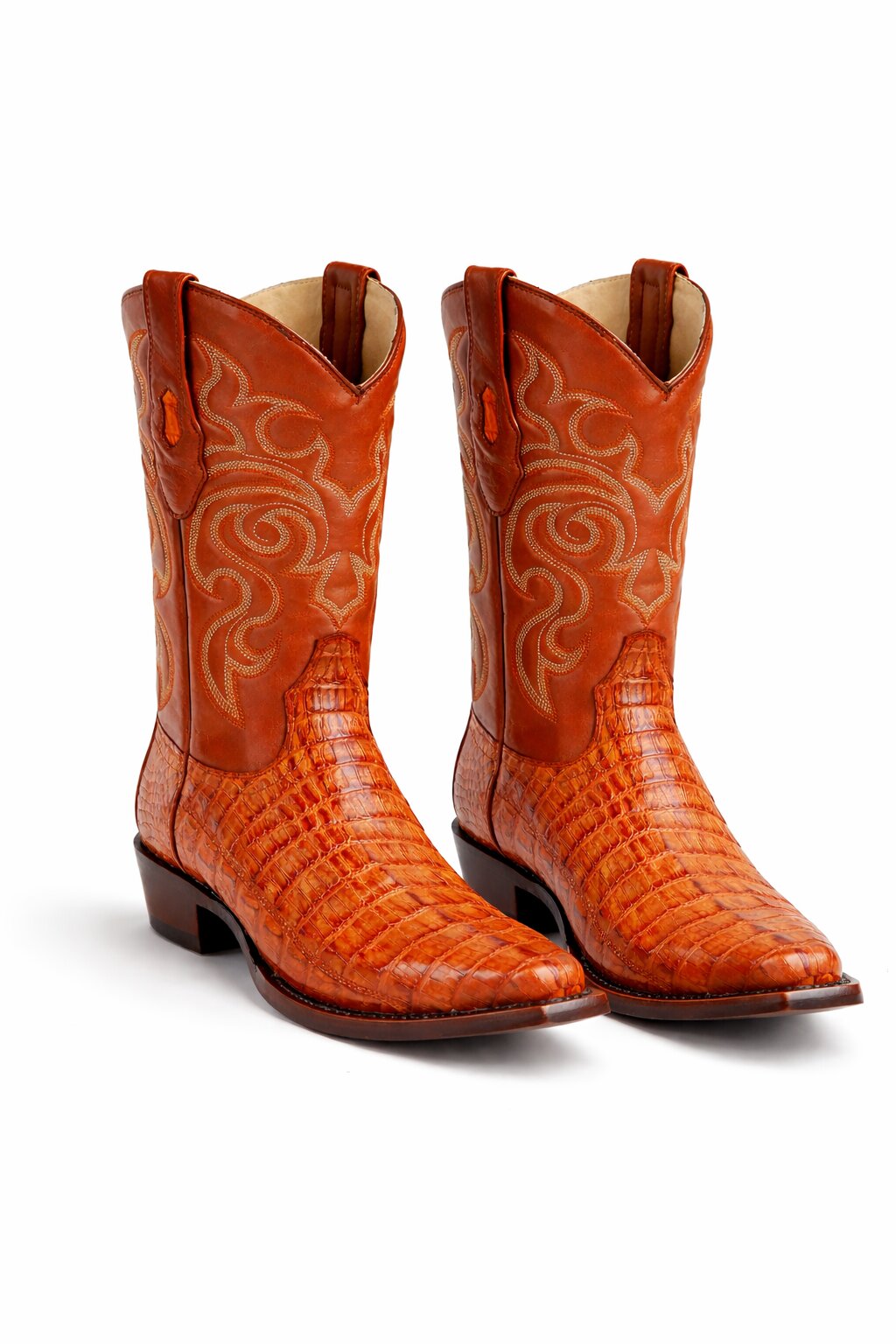 Men's Los Altos Caiman Tail Snip Toe Boots
