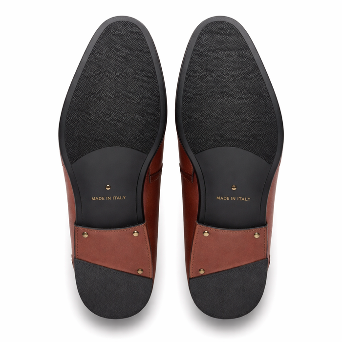 Teju Lizard Skin Bit Slip-ons by Los Altos