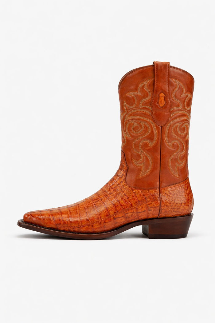 Men's Los Altos Caiman Tail Snip Toe Boots