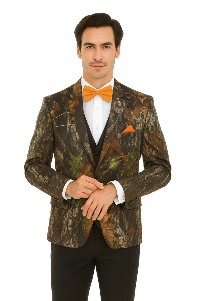 Green & Brown Cowboy Western Tuxedo Suit