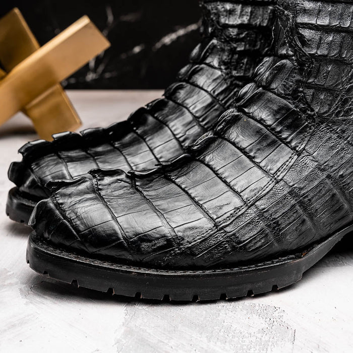 Marco_Di_Milano Marlboro Black Leather Oxfords