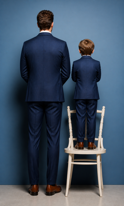 Dad And Son Matching Suits - Blue Dad and Son Outfits