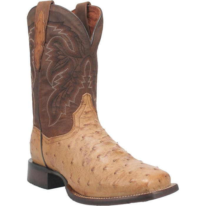 Dan Post Alamosa Full Quill Ostrich Boots Sand