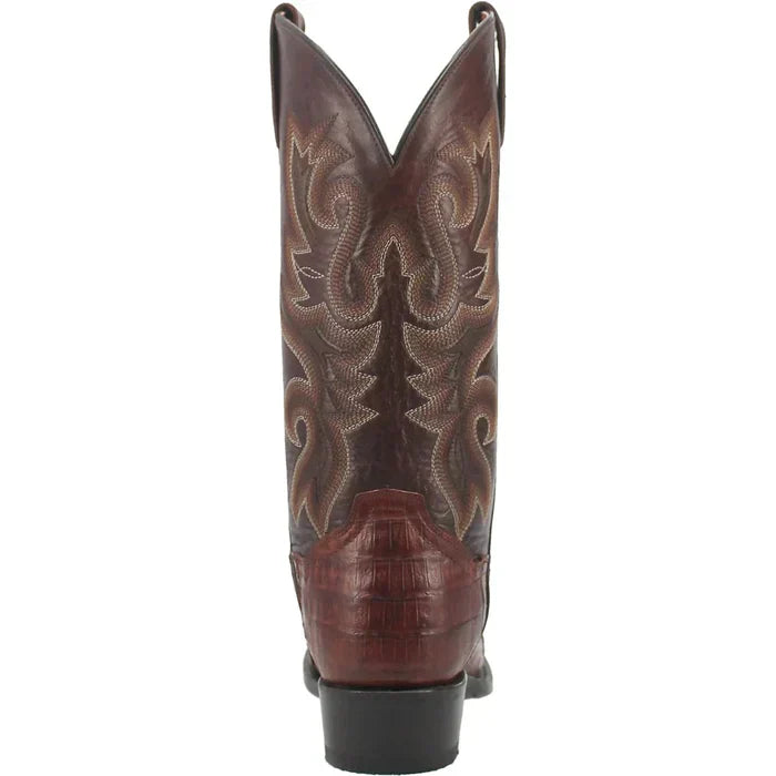 Dan Post Caiman Belly Square Toe Boots Brass