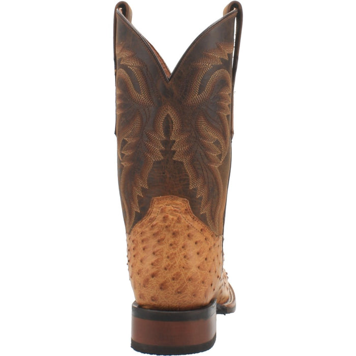 Dan Post Kershaw Full Quill Ostrich Boots Saddle