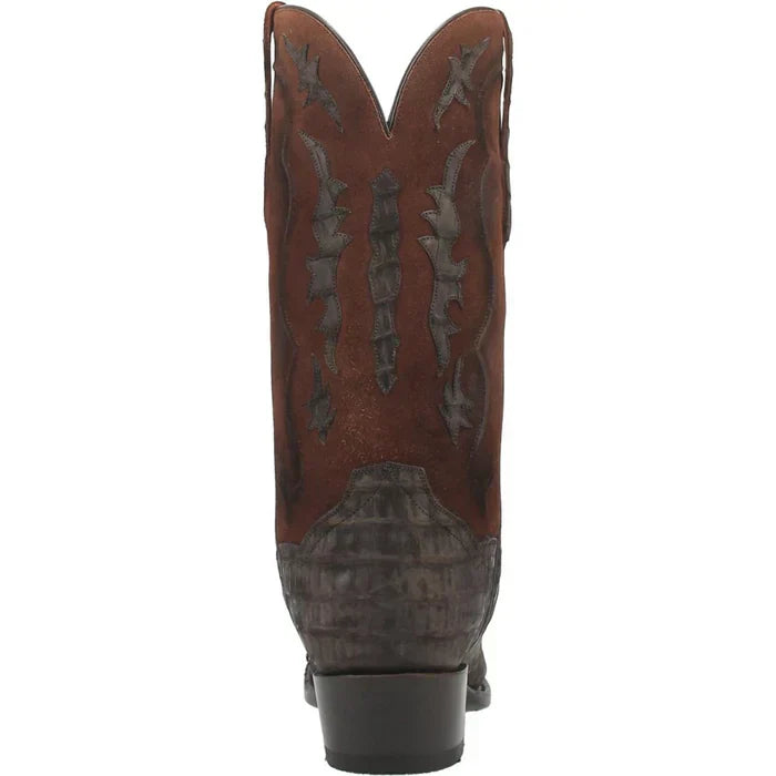 Dan Post Stalker Caiman Square Toe Boots Brown