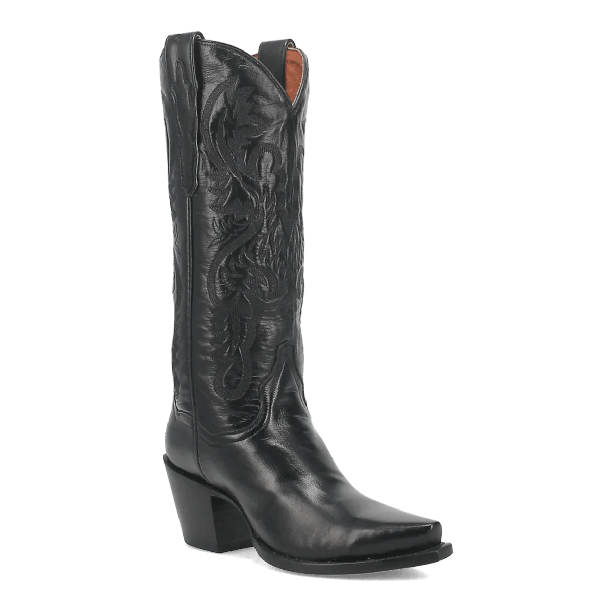 Dan Post Maria Black Leather Snip Toe Boots