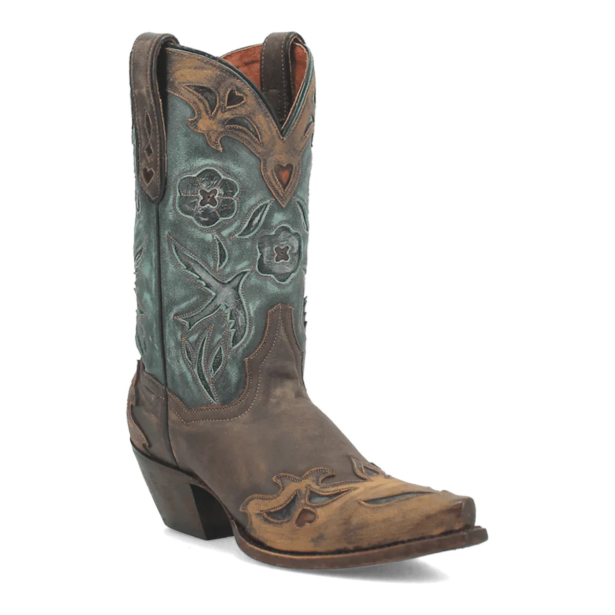 Dan Post Vintage Bluebird Snip Toe Boots Chocolate