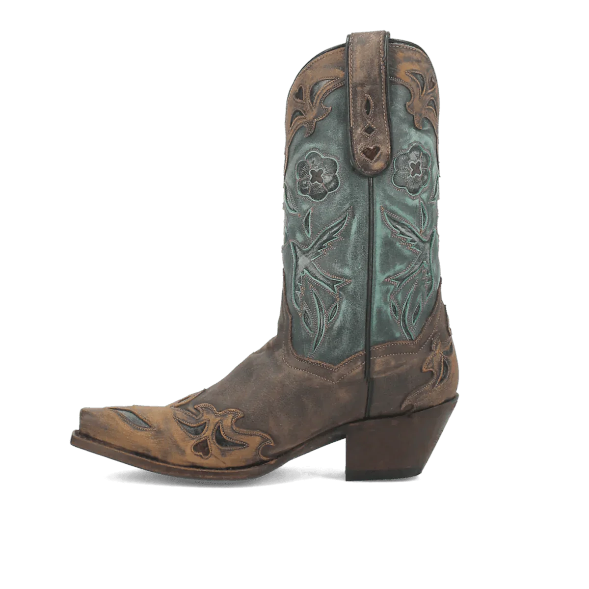 Dan Post Vintage Bluebird Snip Toe Boots Chocolate