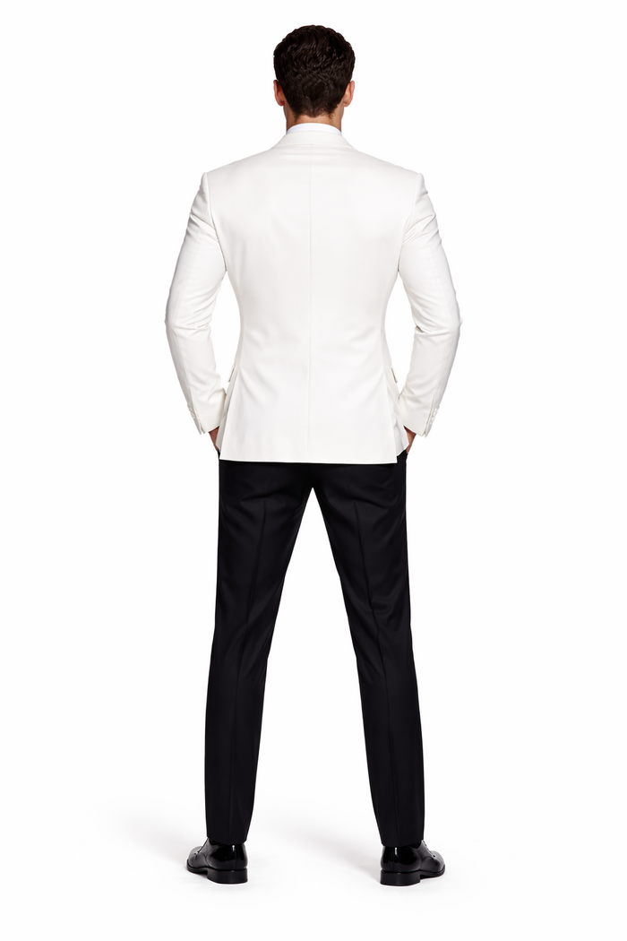 Daniel Craig Suit White Peak Lapel 2 Button james bond Tuxedo