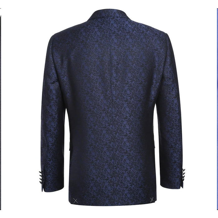 Men's Slim Fit Dark Blue Tuxedo Blazer