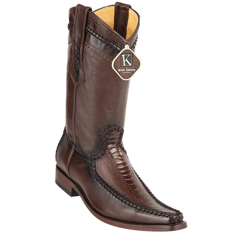 Ostrich Leg European Toe Boots by King Exotic