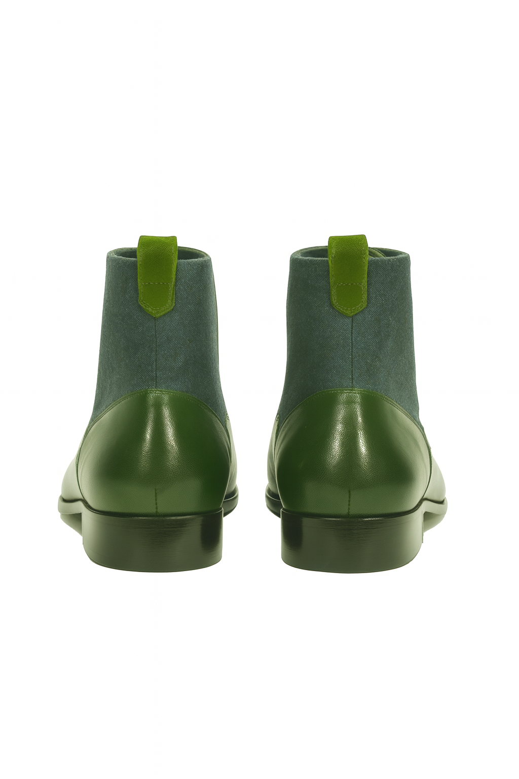 Deerskin Cowboy Boots - Emerald Deerskin Boots - Deer Boots - Deer Skin Boots