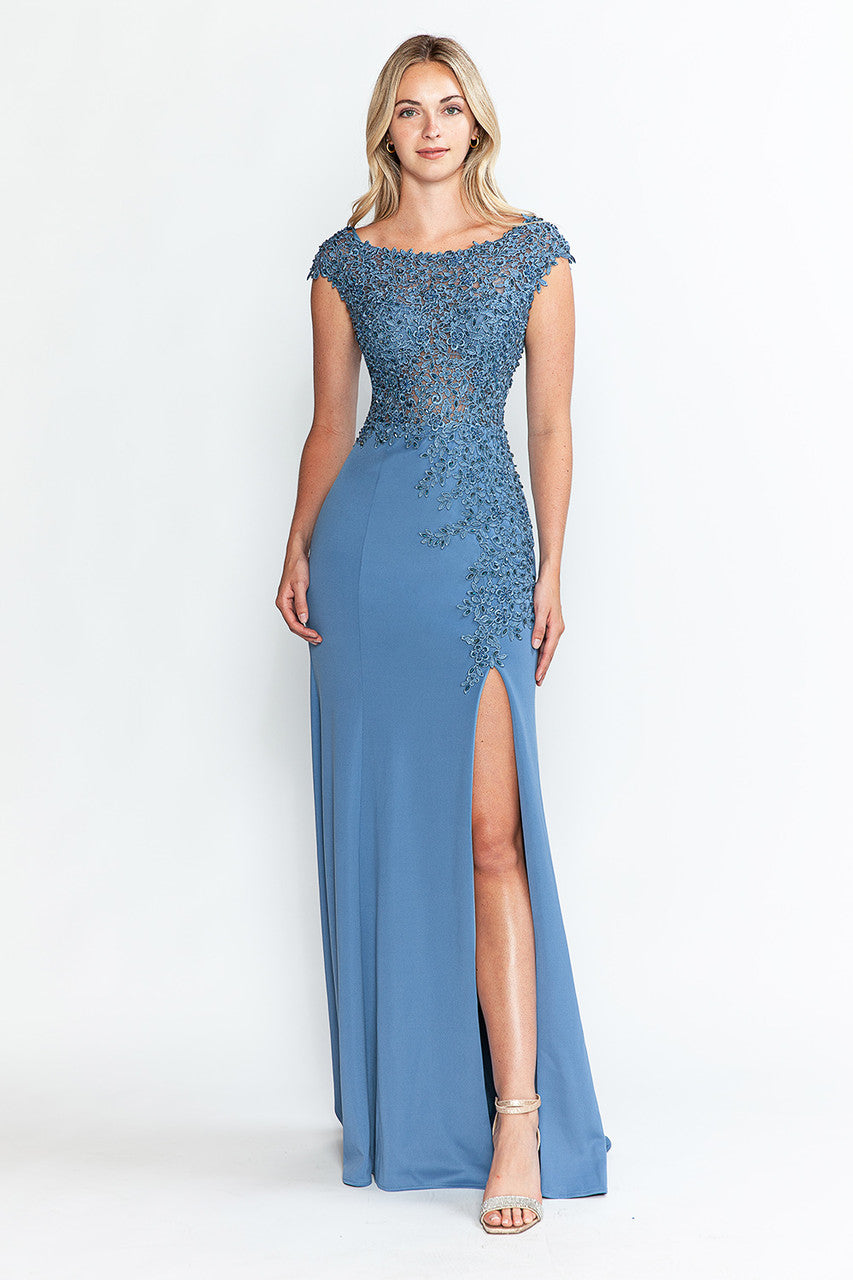 Womens Nude Color Dress Perfect For Formal and Prom | Evening Gown By 8343