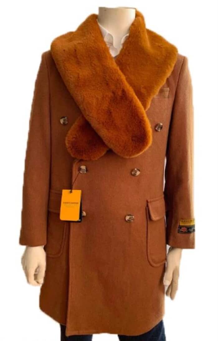 Double Breasted Wool Cashmere Men's Overcoat